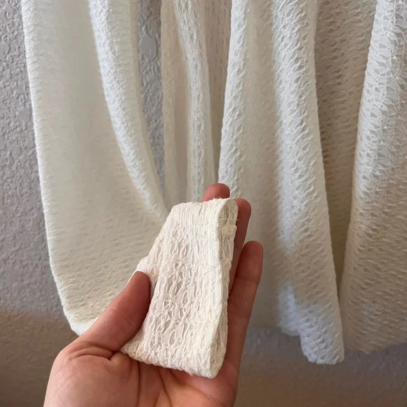 Free People Boho Peplum Lace Long sleeve Top - Picture 5 of 13